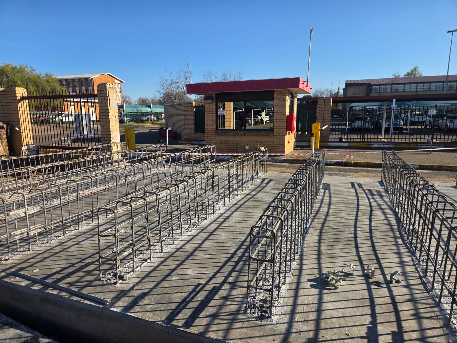 RMS reinforcing steel installed at the Rosepark Hospital water tank, Bloemfontein