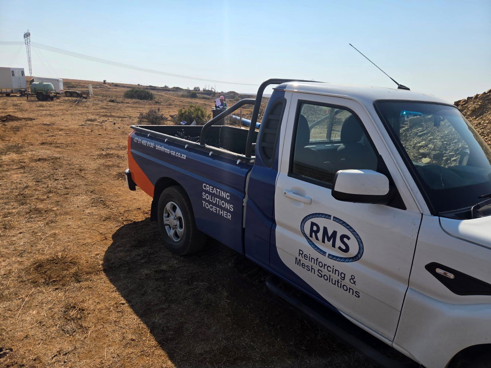 Cut and bent reinforcing steel from RMS Bloemfontein for the Sonvanger Solar project
