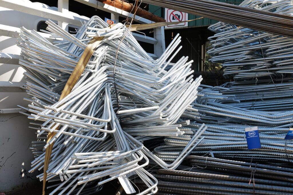 Welded Mesh and Cut and Bend for Coastal Builds in Durban and Richards Bay 8 Galvanised cut and bend reinforcing steel shapes at RMS Durban