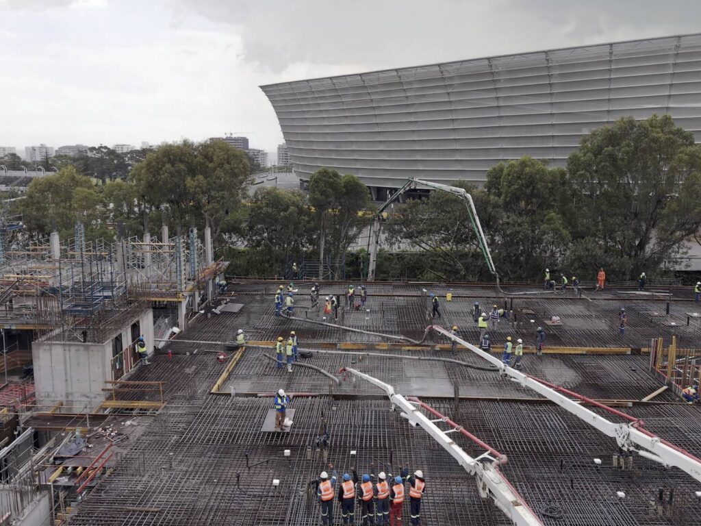 The Granger Building, Cape Town 12 The full reinforced slab of The Granger Building before the concrete pour