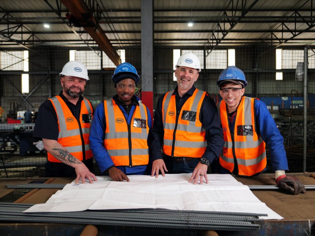 The Granger Building, Cape Town 21 RMS Cape Town team reviewing drawings at the Blackheath cut and bend facility